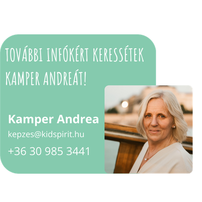 Kamper Andrea, az Animátor Akadémia és a Táborvezető képzés oktatója